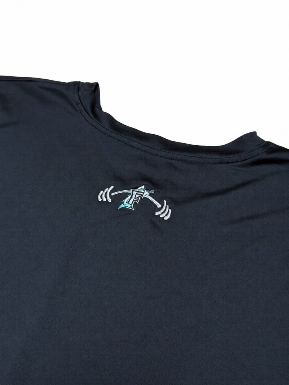 VTG Miami Marlins Weightlifting Team Issued L/S Performance Shirt Black • XL